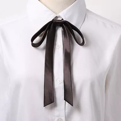 Satin Bow Tie Gambler Western Cowboy Necktie Ribbon For Wedding Men Shirts Suit • $10.99
