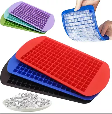 Ice Cube Maker Molds 160 Grids Mini Small Trays Silicone Bar Whiskey Cocktails • $6.99