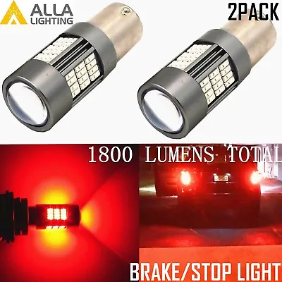 Alla Lighting 1156 54-LED Brake Tail Center High Mount Stop Light Bulb Lamp RED • $19.99