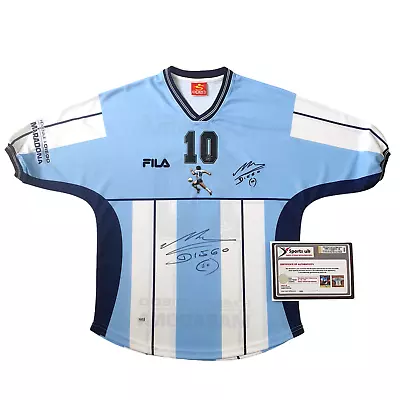 Diego Maradona SIGNED & AUTOGRAPHED Tribute Shirt / Jersey With COA - Argentina • $869.94