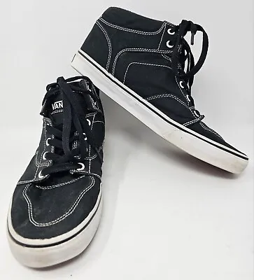 Vans Alomar Mens Athletic Shoes Retro Skate Sneakers Black Suede Classic Size 11 • $19.55