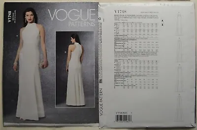 Vogue Pattern - V1748 -Misses' Special Occasion Dress • $14.99