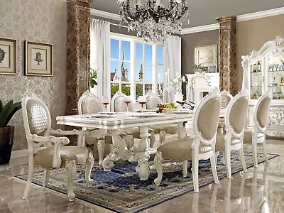 Traditional Furniture - 9 Piece Dining Room Antique White Table & Chairs Set CBZ • $5345.75