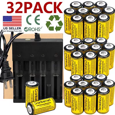 Battery Rechargeable Batteries 16340 3.7V Li-Ion Netgear Arlo Security CCTV Lot • $9.99