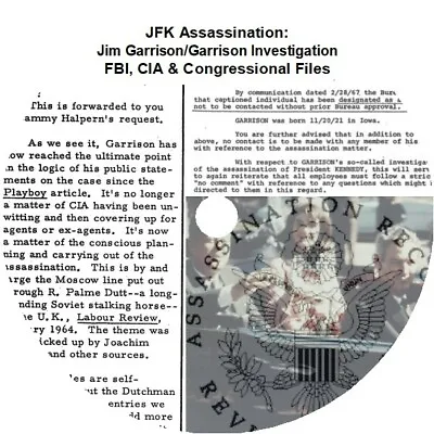JFK Assassination: Jim Garrison/Garrison Investigation FBI CIA Files • $22.14