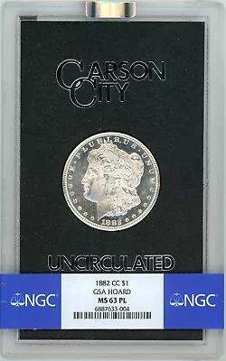 1882-CC Morgan Dollar - NGC MS 63 PL - GSA Hoard - Carson City • $499.99