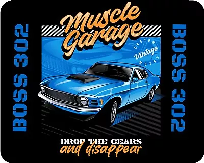Boss 302 Mustang Muscle Car 1970  Art Mouse Pad    7 3/4  X 9  • $12.95