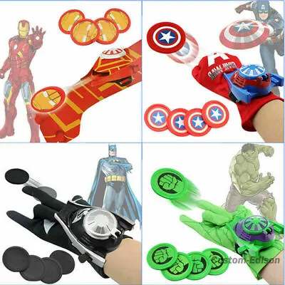$9.99 • Buy Superhero Spider Man Batman Ironman Launchers Gloves Figures Boys Toys Gifts