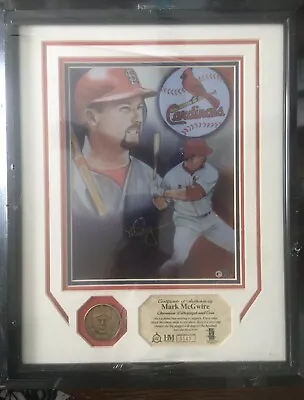 Mark McGwire Framed Display Chromium Lithograph And Coin Highland Mint - NEW! • $45