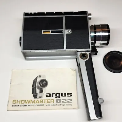 VINTAGE ARGUS SUPER 8 SHOWMASTER 822T Movie Camera With Case FAST SHIPPING • $12.58