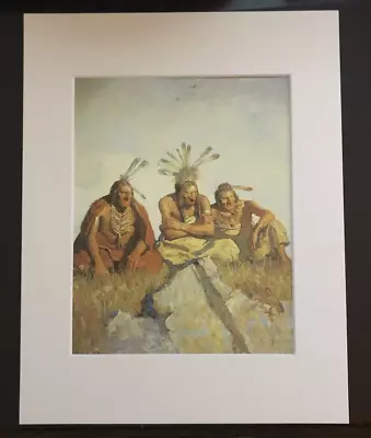 N. C. Wyeth  Nothing Would Escape Their Black ......  11 X 14 Matted Print-1911 • $24.99