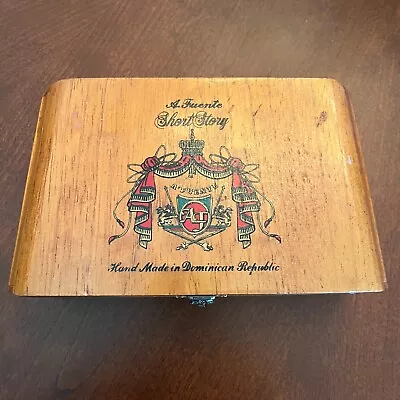 Arturo Fuente  A Short Story  Hand-made Dominican Republic Wood Cigar Box   • $7.50