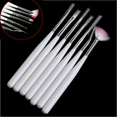 Nail Art Brushes | Tool |Pen | UV | Acrylic | 7pcs Set | Accessories | Manicure  • £1.29