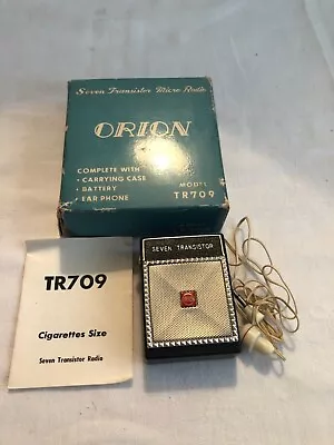 Orion Seven Transistor Micro Radio TR709 Vintage • $18