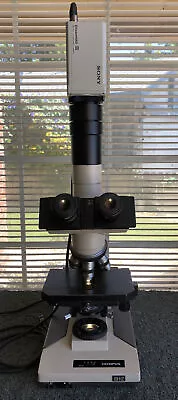 Olympus BH2-BHTU  Microscope With Sony DXC-990 CCD Color Video Camera • $899.95