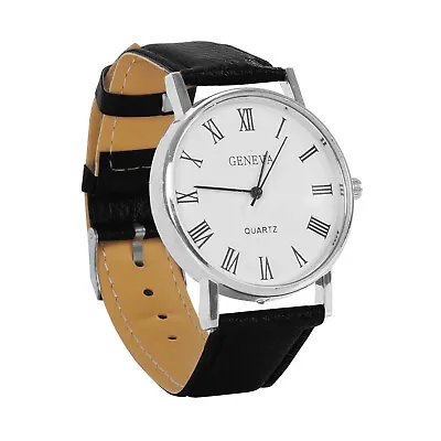 GENEVAS Watch Men's Roman Fashion 110 Belt Men's Watch • $1.29