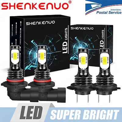 For Kia Sorento 2019-2020 4x Combo 9005 H7 LED Headlight High Low Bulbs 6000K • $26.30