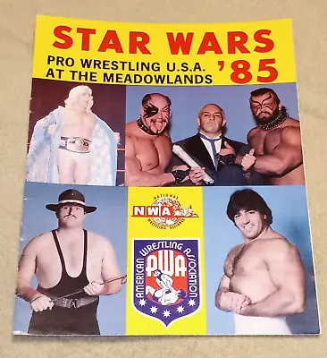 Pro Wrestling USA Star Wars 85 Program Signed By: Jerry Lawler & Jimmy Garvin • $85