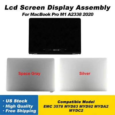 A2338 LCD Screen Display Assembly Replacement For MacBook Pro M1 2020 EMC 3578 • $183.49