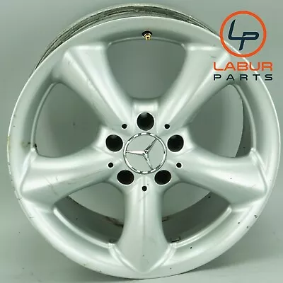 +W745 W209 C209 MERCEDES 03-06 CLK 8.5 X 17 REAR LEFT OR RIGHT WHEEL RIM SILVER • $152.99