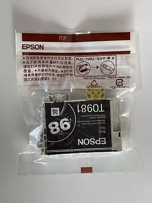 Genuine Epson 98 Ink Cartridge T0981 Black New Sealed ZZ • $13