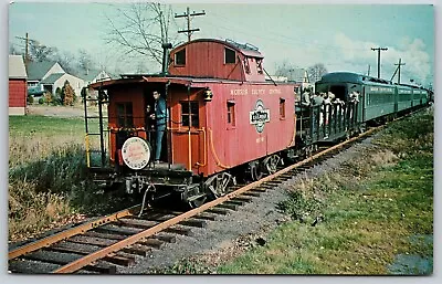 Postcard Morris County Central RR Red Caboose C54 • $5.97