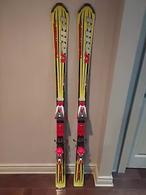 Volkl RaceTiger World Cup SL Racing Skis Marker Comp 14.0 Piston Bindings 155CM  • $146.32