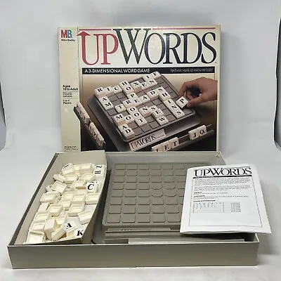 £20.22 • Buy Vintage Upwords 3-D Word Board Game 1988 Milton Bradley Made In USA Complete