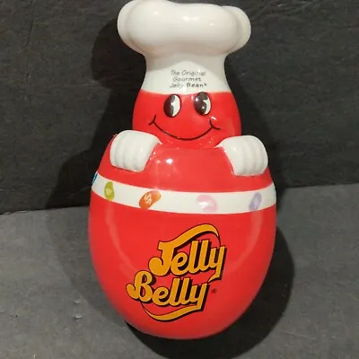 £25.78 • Buy Jelly Belly Candy Jar RARE Gourmet Jelly Bean Red Ceramic Container