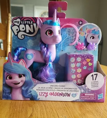 My Little Pony Unicorn Charms Izzy Moonbow Figure With 17 Accessories Long Mane • $12.99