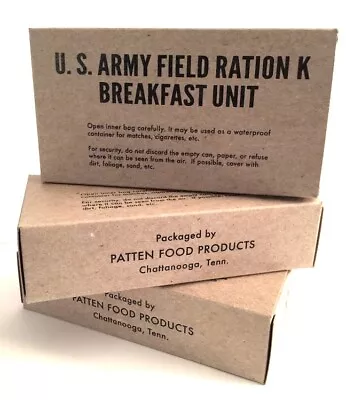 WWII K-Ration Box Set – Mid-War American Made • $25