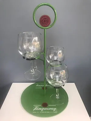 £30 • Buy Rare Stunning Party Piece Tanqueray Gin Tree Plus 4 X Schweppes Gin Glasses