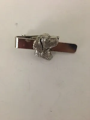 Labrador Head PP-D13 English Pewter Emblem On A Tie Clip 4cm Long • £9.95