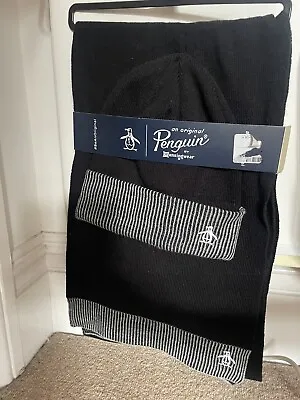 Penguin Hat And Scarf Set - Men - New In Gift Box • £20