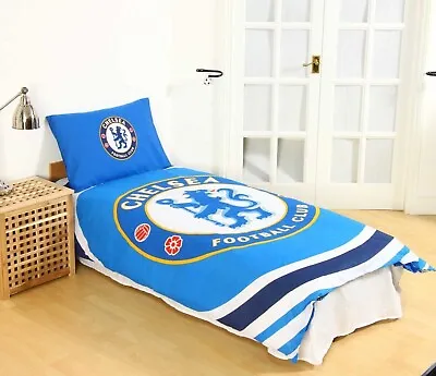 Chelsea FC Pulse Single Duvet Cover Reversible Bedding Set • £23.89