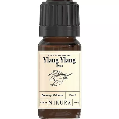 Nikura | Ylang Ylang Extra Essential Oil Pure 10ml 50ml 100ml • £5.95