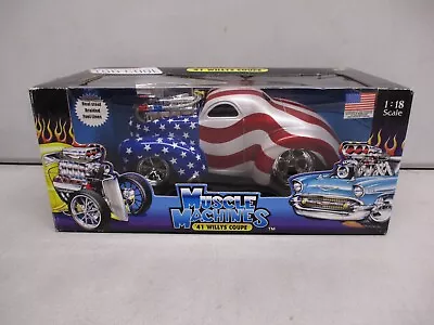 Muscle Machines 1941 Willys Coupe 1/18 American Flag Lot 2 • $15.50