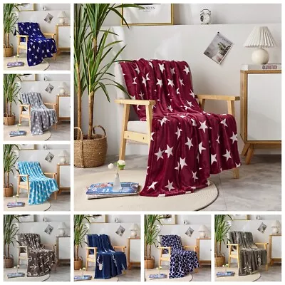 Super Soft Fleece Throw Blanket For Couch Sofa Bed Chair Lightweight Microfiber • $13.67