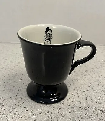 Vintage Mayer China Footed Black Coffee Mug Cup W/Gnome Beaver Falls PA • $12.50