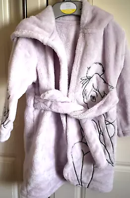 Disney Baby By George At Asda Lilac TINKER BELL Fleece DRESSING GOWN 12-18 Mnths • £6.99