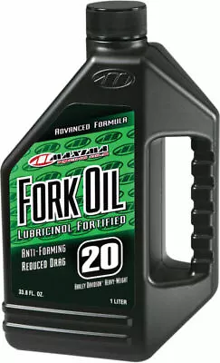 Maxima Racing Oil Motorcycle Fork Fluid/Oil | 20W | 1 Liter | 57901 • $20.82