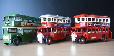 £8.50 • Buy 3x Die-Cast Model Buses, Vanguards 1957 Bristol LD6G Lodekka/1932 AEC REGENT X2