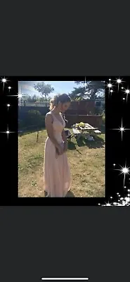 £150 • Buy Blush Pink Handmade Prom Dress For Weddings And Party’s Size 6