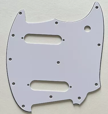 3 Ply White Pickguard Fit Fender OffSet Series Mustang Style Guitar Parts • $21.99