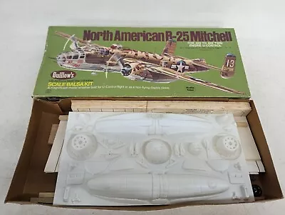 Guillows Airplane Model B25 Mitchell US Airforce WWII Bomber Open Box Kit # 805 • $16.50