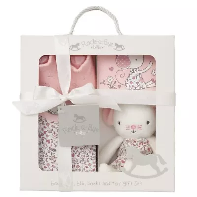 Lovely New Baby 4 Piece Luxury Boxed Gift Set (0-3 Months) Pink • £12.95