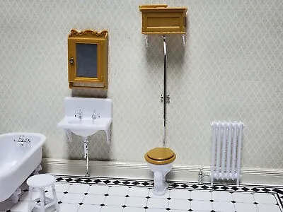 Dollhouse Chrysnbon Bathroom KIT Victorian Style Plastic 1:12 Scale Miniature • $28.99