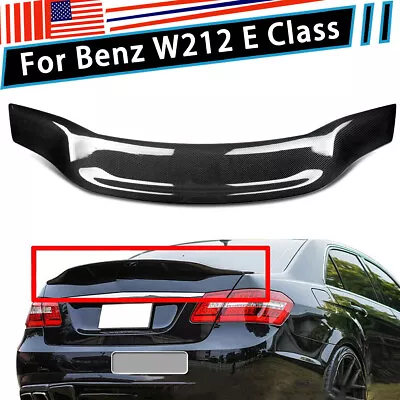 Rear Trunk Spoiler For Benz W212 E Class 2010-2016 RT Style Carbon Fiber Color • $89.28