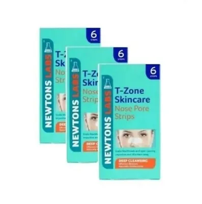 3 X 6 T-Zone Skin Care Nose Pore Strips Deep Cleansing Blackheads - Free P&P 🌟 • £9.49