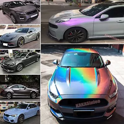 Entire Car Vinyl Wrap - Glitter Pearl Metal Satin Chrome Chameleon Sticker ABUS • $289.79